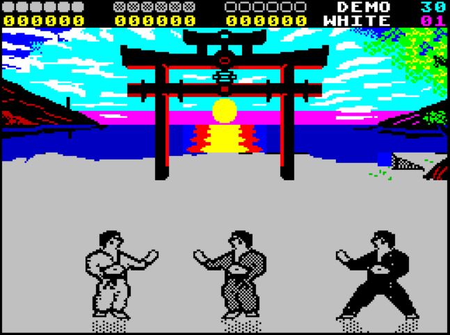 IK Plus - ZX Spectrum game screenshot (1987) by System 3